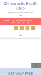 Mobile Screenshot of chiropractichealthclub.com